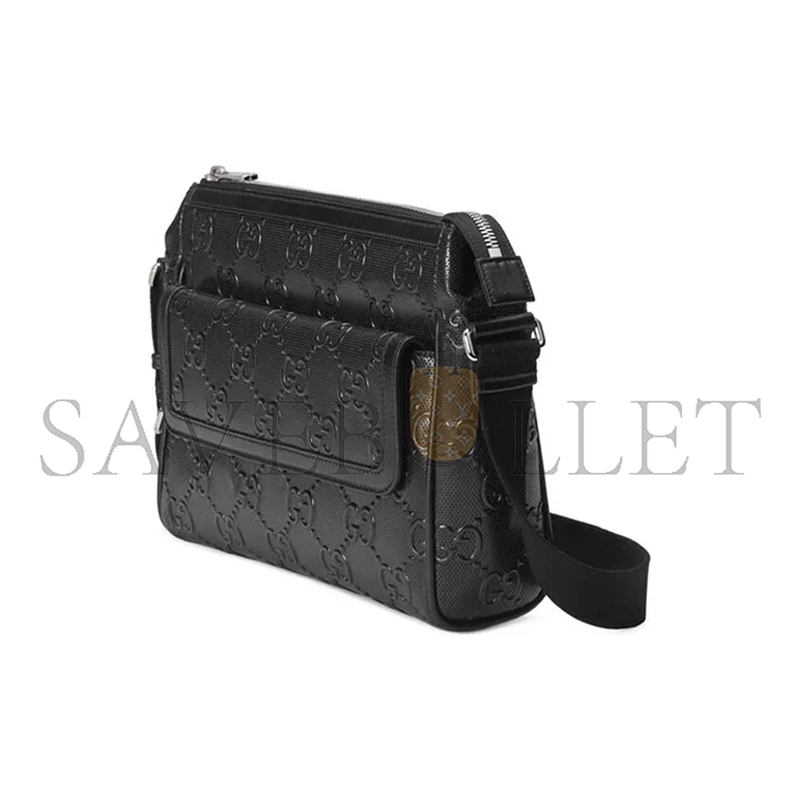 GUCCI GG EMBOSSED MEDIUM MESSENGER BAG ‎696009 (31*24.5*5cm)